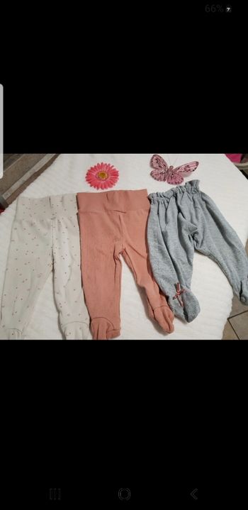 Lot de 3 bas bébé taille 6 mois