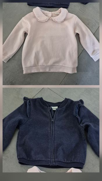 Lot 2 sweats tape à l'œil 2 ans