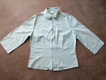 Chemisier zippé turquoise Camaïeu taille 40