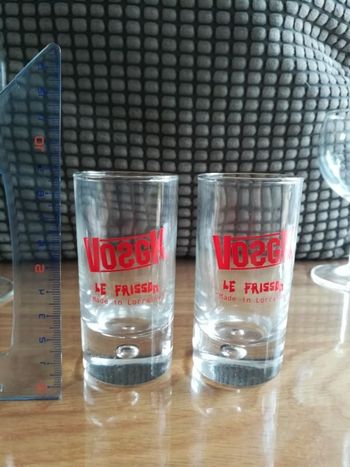 Lot de deux verres type shooter