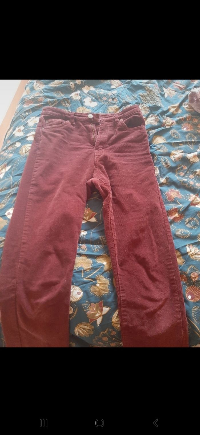 Pantalon velours cotelé Pull & bear