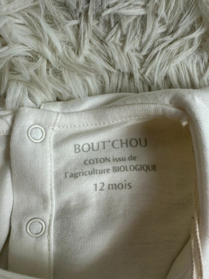 Blouse blanche bout chou taille 12 mois - photo numéro 4