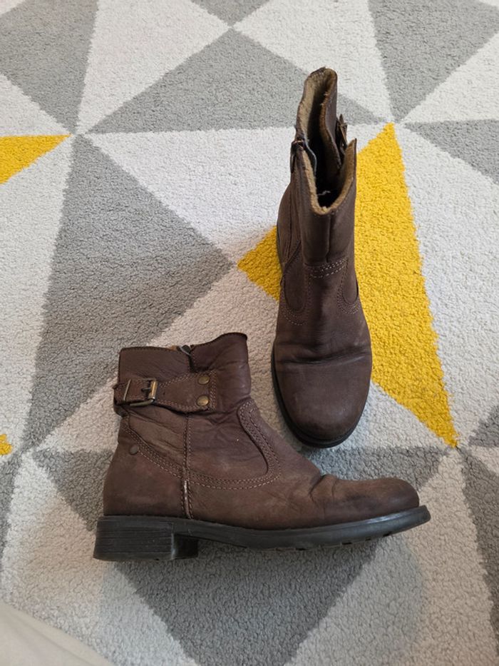 Bottines en cuir Sirmione Taille 37 - photo numéro 3