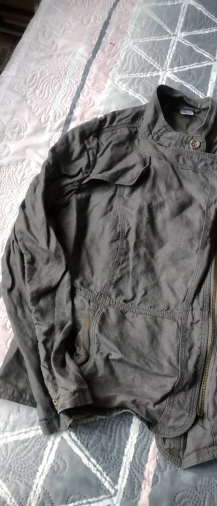 Veste en lin style perfecto gris femme 44 la redoute - photo numéro 6