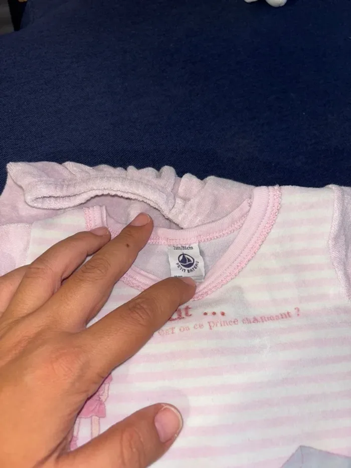 Pyjama 2 pièces velours Petit Bateau - photo numéro 3