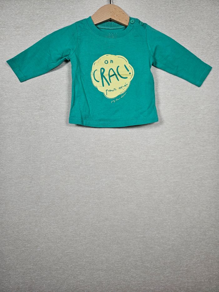 T-shirt manche longue tape à l'œil 3 mois 59 cm