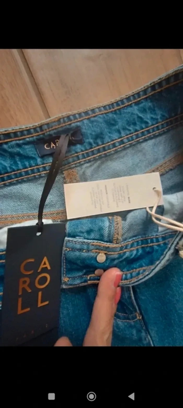 Jeans jambes larges neuf Caroll 36 - photo numéro 4