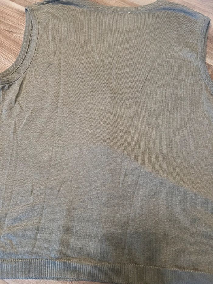 Gilet sans manches femme couleur taupe - photo numéro 8