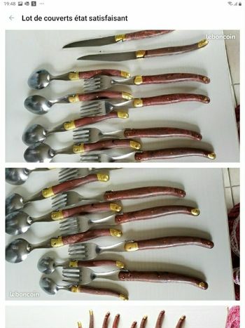 Lot de couverts   bon état
