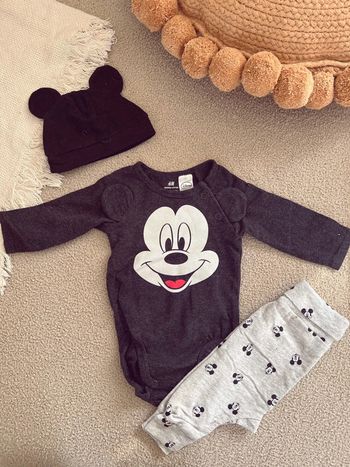 Ensemble Mickey bodie pantalon et bonnet