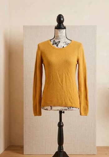 🌸Pull moutarde Pimkie taille S – Maille texturée🌸