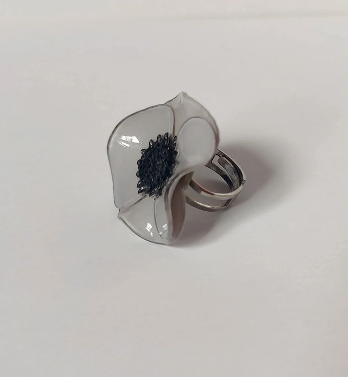 Bague fantaisie anémone - photo numéro 4