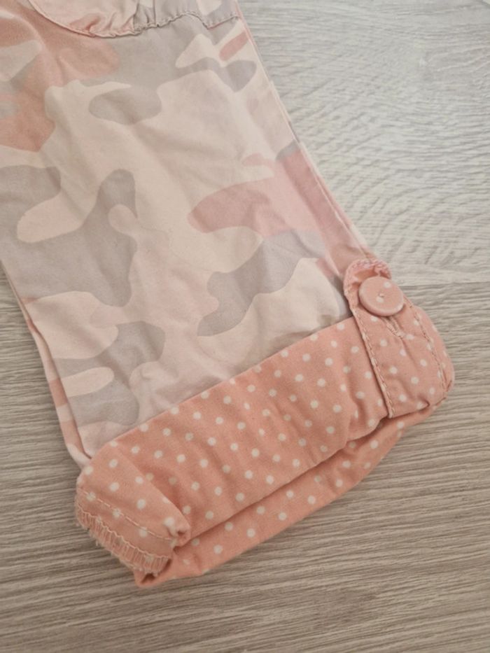 Pantacourt / bermuda militaire rose IKKS đ12 moisđ - photo numĂ©ro 3