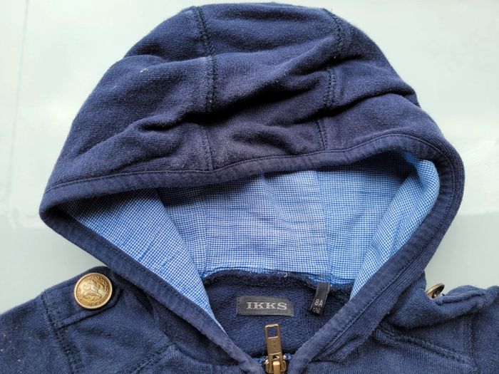 6 ans IKKS veste zippée marine à capuche - photo numéro 5