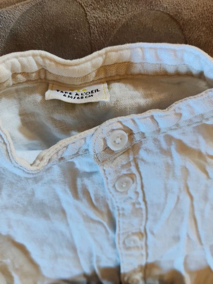 Lot chemises taille 6 mois - photo numéro 3