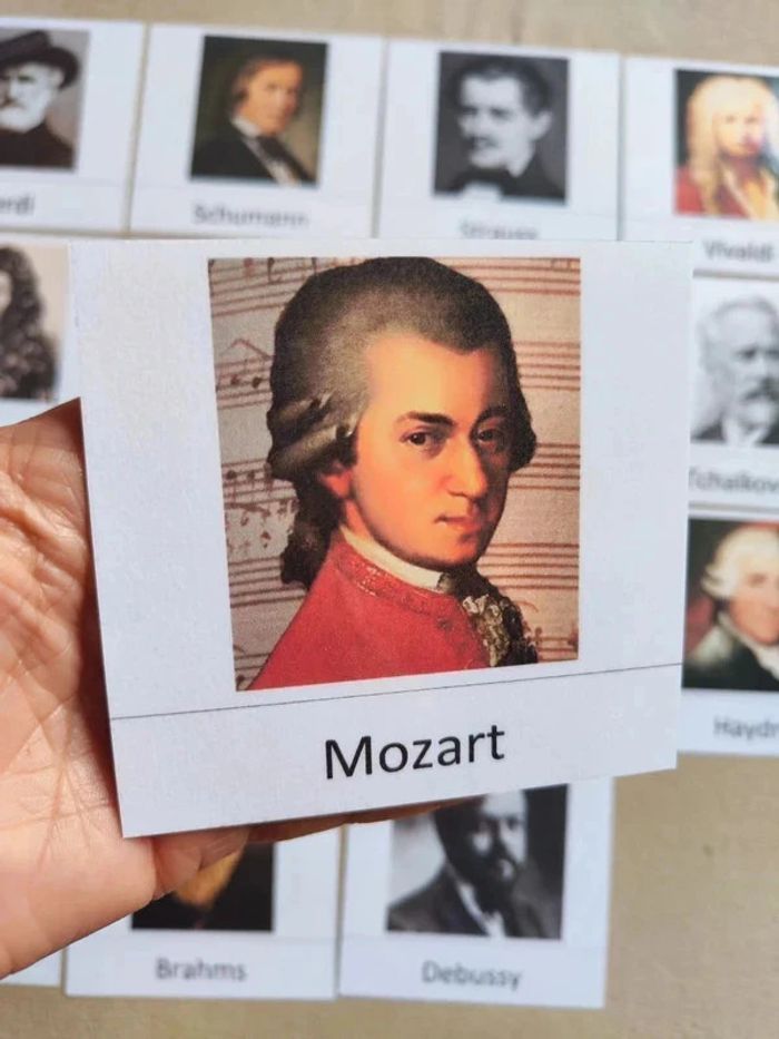 17 cartes de nomenclature des grands musiciens - photo numéro 4