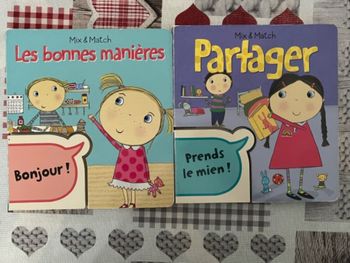 Lot de 2 livres « Partager » et « les bonnes manières »