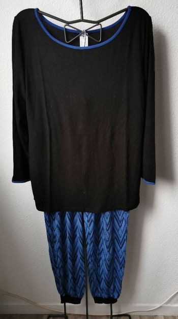 Pyjama bleu/noir WASCHEPUR