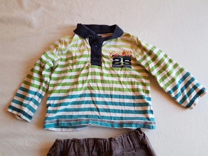 Pantalon et polo garçon 9-12 mois - photo numéro 4