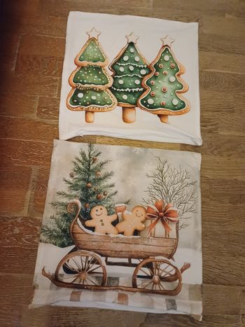 Housse de coussins pain d'épices 40x40