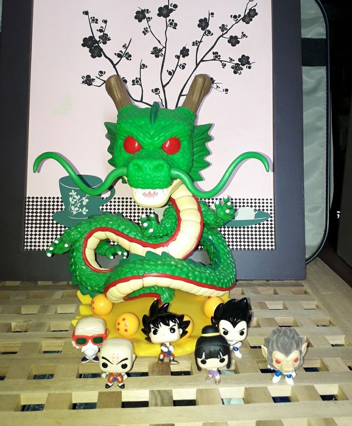 Funko Pop Shenron Jumbo XXL 10 pouces 25 cm & 6 mini Funko Pop Dragon Ball DBZ