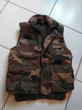 Veste sans manches garçon camouflage