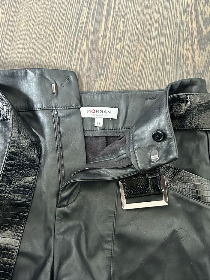 Short Morgan taille 36 en faux cuir noir - photo numéro 7