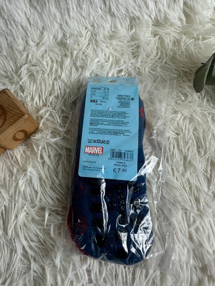 Lot de 2 paires de chaussettes Spiderman taille 19-20 - photo numéro 4