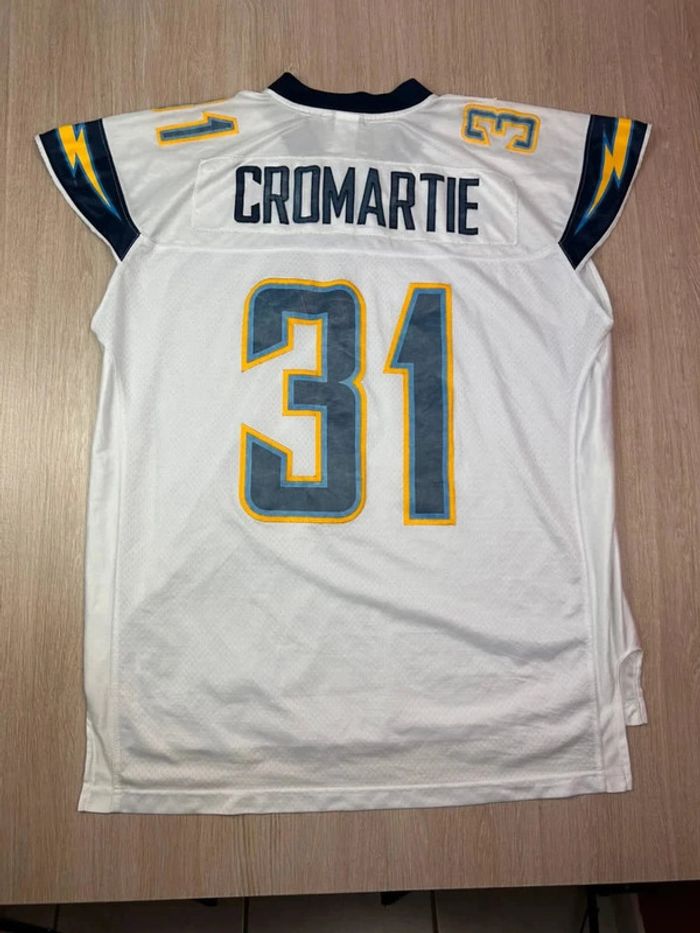 Maillot NFL Reebok San Diego Chargers Antonio Cromartie #31 Blanc Taille XL - photo numéro 2