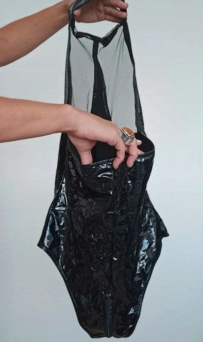 Body PVC vinyle voile transparent poitrine neuf 38 - photo numéro 5