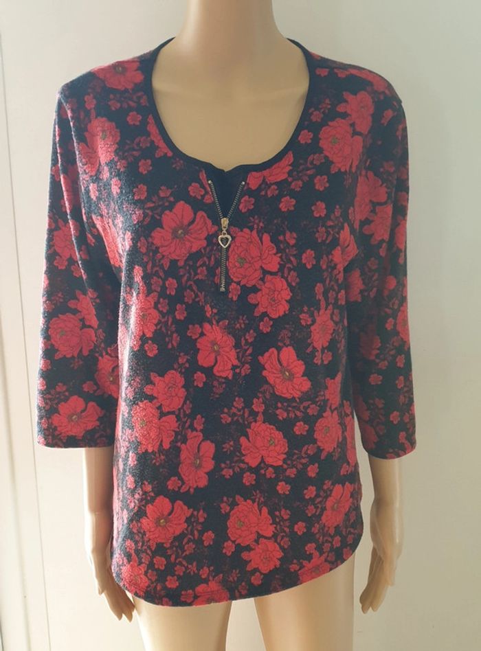 🧡 § Haut a fleurs taille 42 XL #emyfleury_42femme