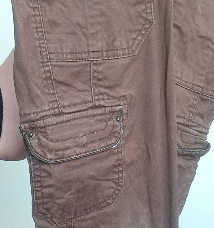 Pantacourt marron casual taille 34 - photo numéro 3