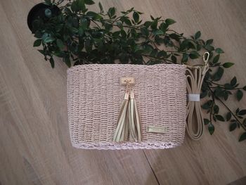 🌸Sac en osier Rose Flora&Co Neuf 🌸