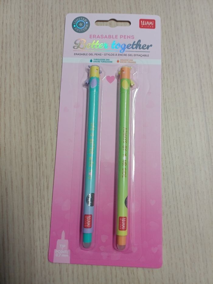 Pack stylos Legami édition limitée St Valentin (neuf)