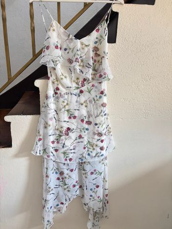 Robe longue fleurs stradivarius