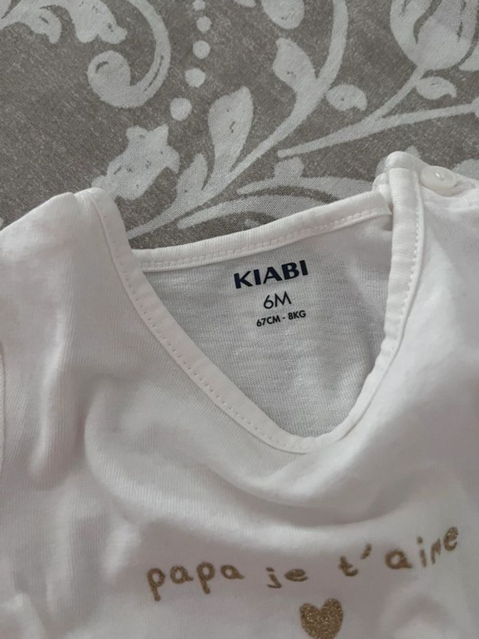 Lot teeshirt 6 mois - photo numéro 3