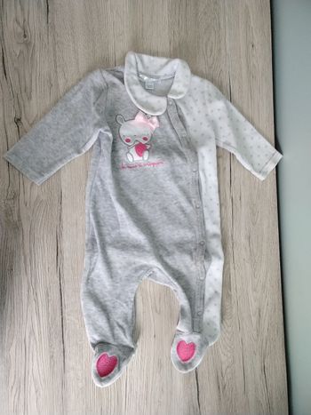Pyjama velours 6 mois fille 