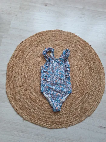 Maillot de bain bleu 1 pièce Okaïdi 8 ans