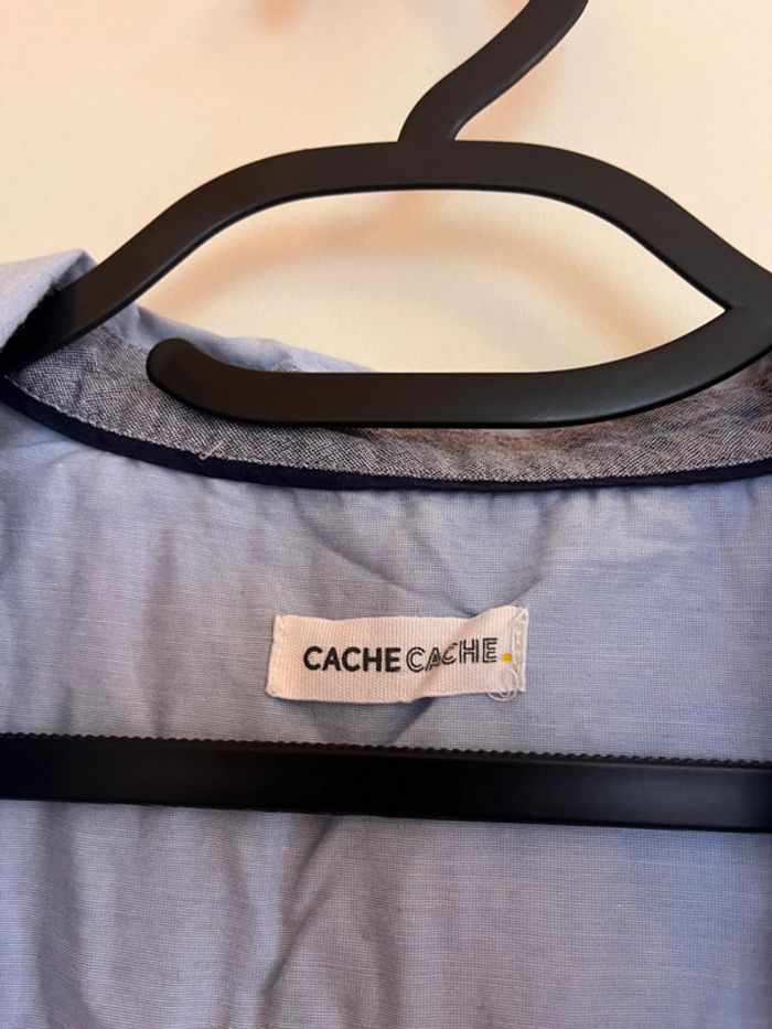 Chemisier bleu cache cache taille 44 - photo numéro 4