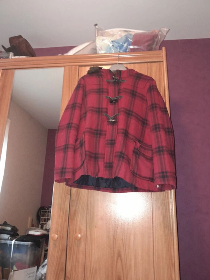 blouson court style duffle coat