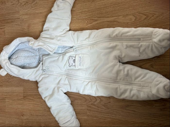 Combinaison pilote In Extenso blanche - 62 cm (3 mois) - Très bon état - photo numéro 1