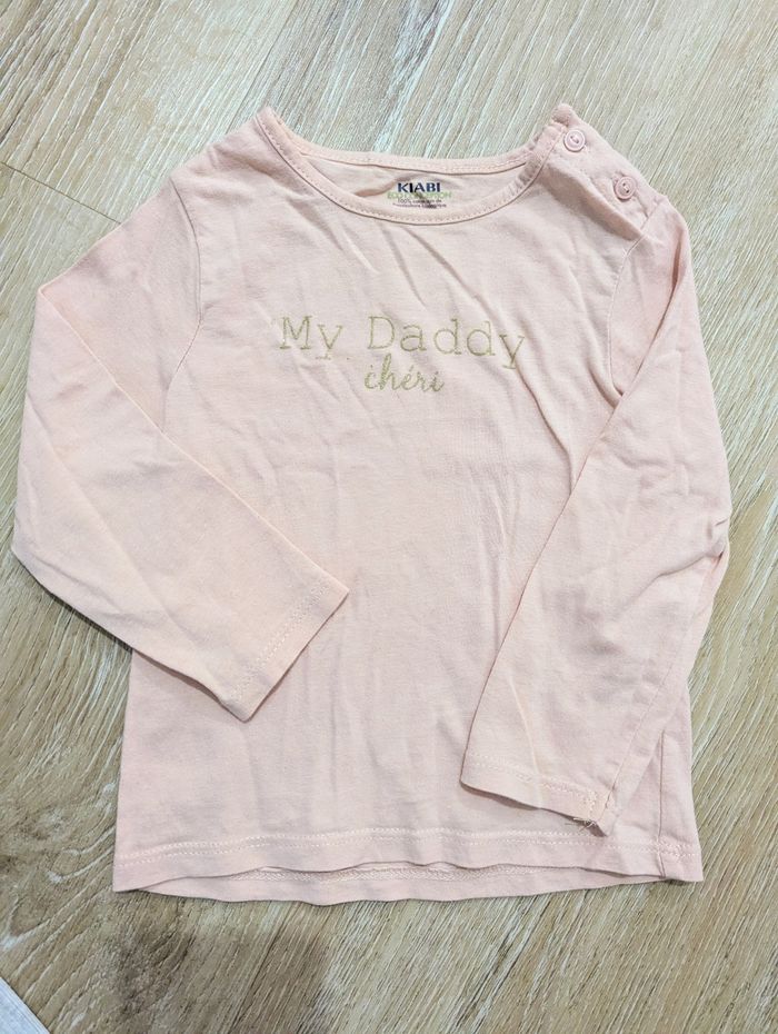 Lot 2 pantalons & 1 t-shirt 12 mois bébé fille - photo numéro 6