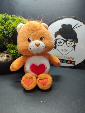 peluche Bisounours care bears tenderheart grosbisou orange coeur  2004 jemini 