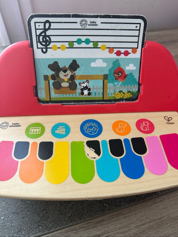 Piano en bois musicale baby eistein hape - photo numéro 3