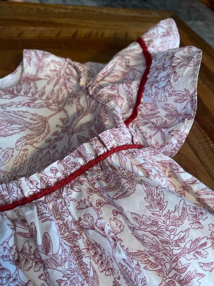 Robe toile de jouy tartine et chocolat - photo numéro 4