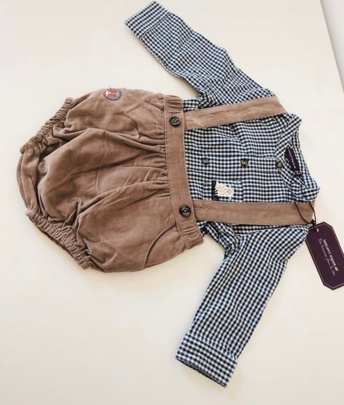 Ensemble salopette bloomer et chemise - photo numéro 5