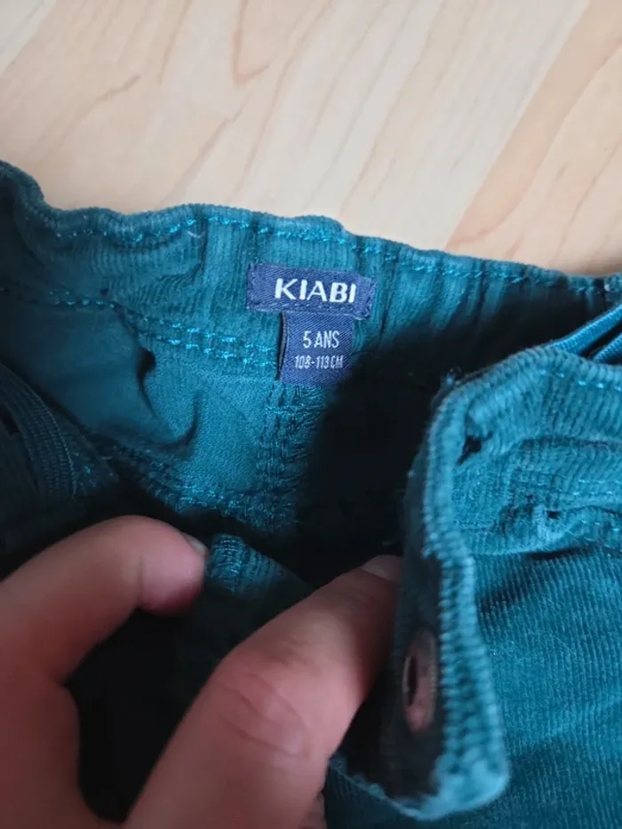 Pantalon 5ans velours kiabi - photo numéro 2