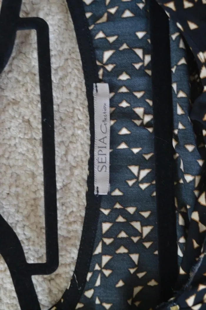 Robe mi-longue Sépia Collection - Taille 40 - photo numéro 6