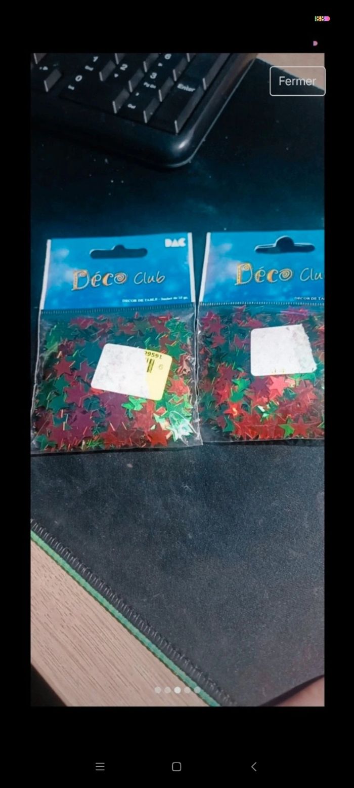 Sequin déco de table - photo numéro 2