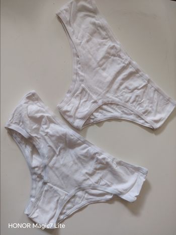 Lot de 2 slips, Esmara, Taille 36/38, blanc, neuf

